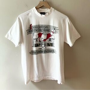 VINTAGE 1986 Tom Sapp Hairy Dawg “Stay Under the Porch” Graphic Tee